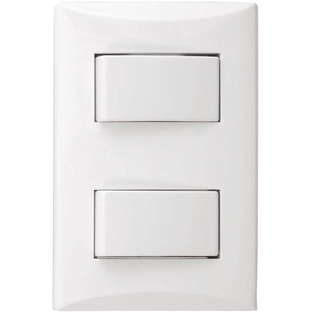 INTERRUPTOR DOBLE BLANCO