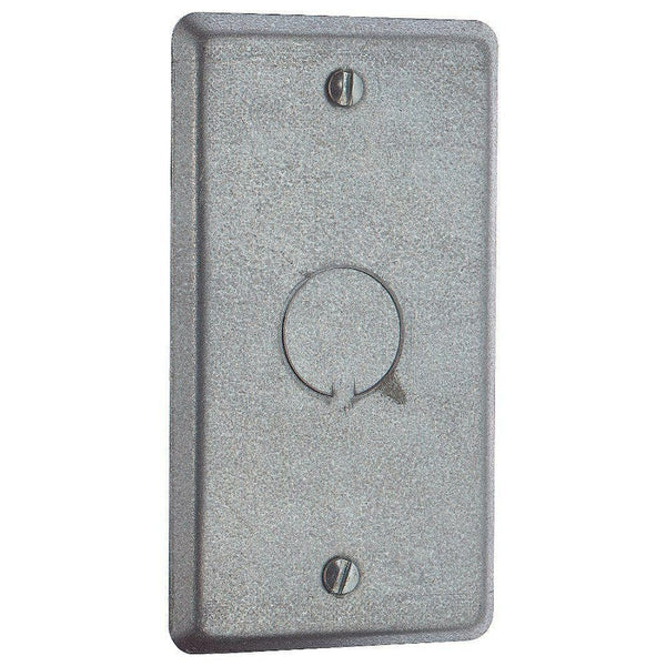 TAPADERA METALICA CIEGA CON HUECO DE 1/2