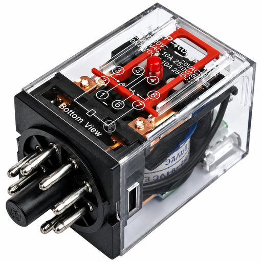 [E-203] RELAY ENCAPSULADO 8 PINES 24V