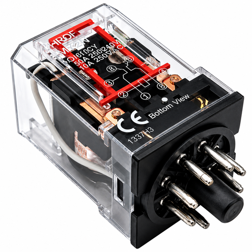 [E-206] RELAY ENCAPSULADO 8 PINES 220V