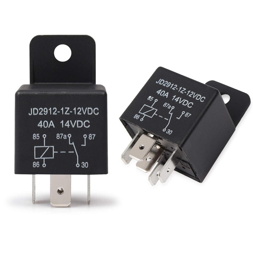 RELAY 40A 24V CON ZOCALO 5 PINES