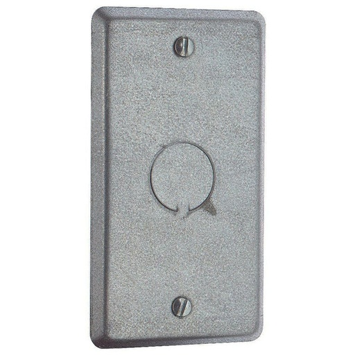 TAPADERA METALICA CIEGA CON HUECO DE 1/2