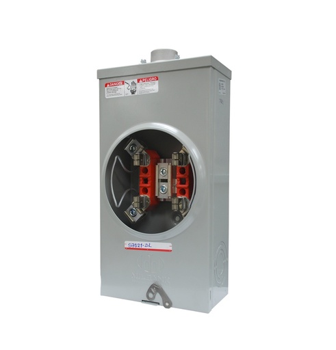 [E-028] BASE PARA CONTADOR CUADRADA 1PH,200A 5 TERMINALES